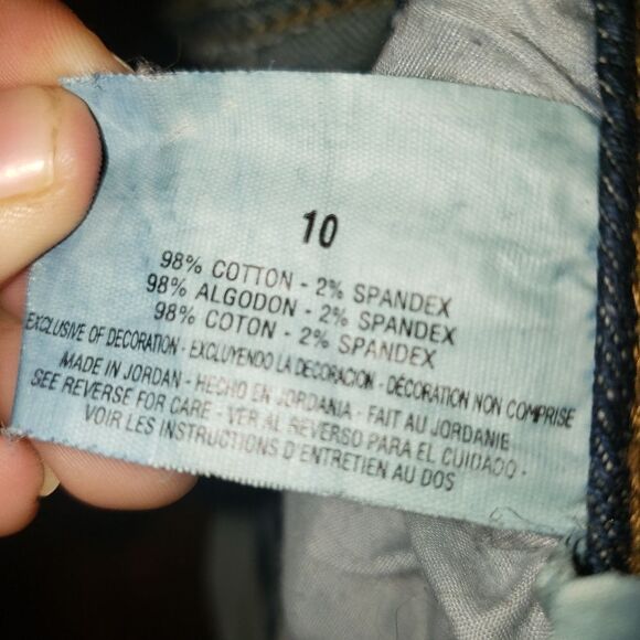 Nine West Mariana Tummy-Control Bootcut Jeans Women’s Size 10 W29 Dark Wash Y2K - Picture 6 of 10